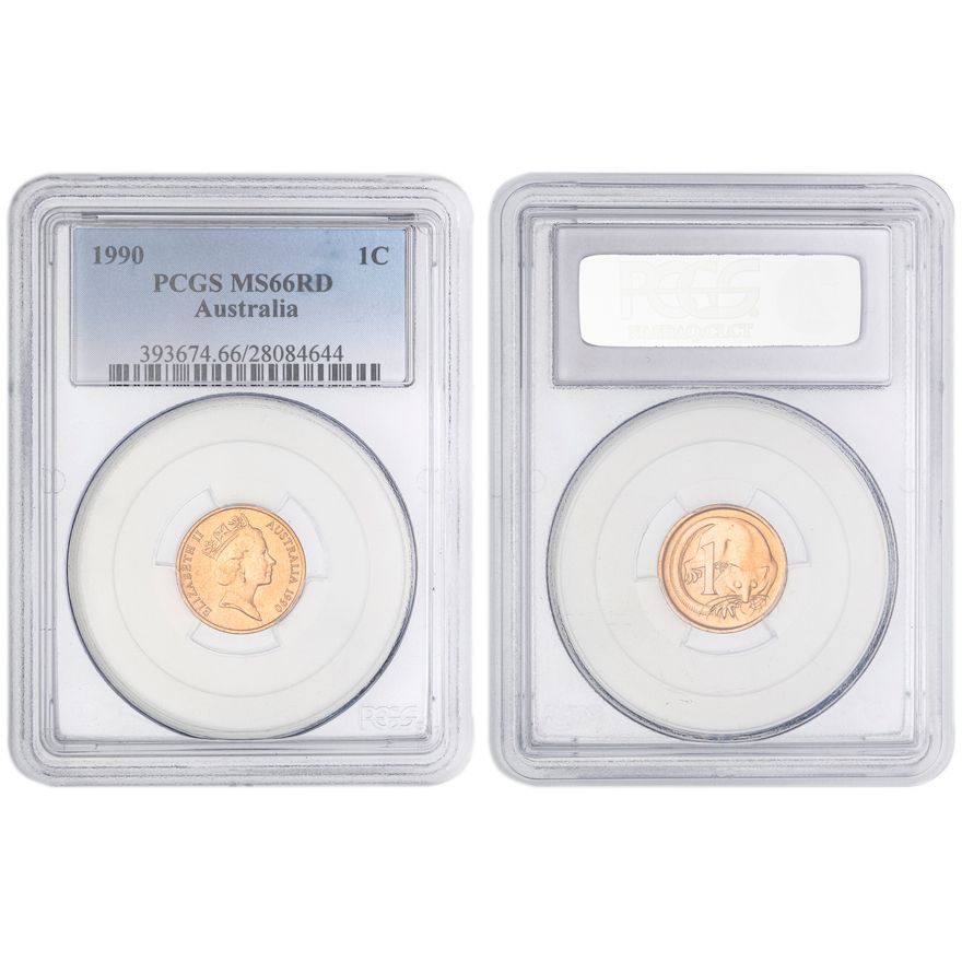 One Cent, 1990, PCGS MS66RD