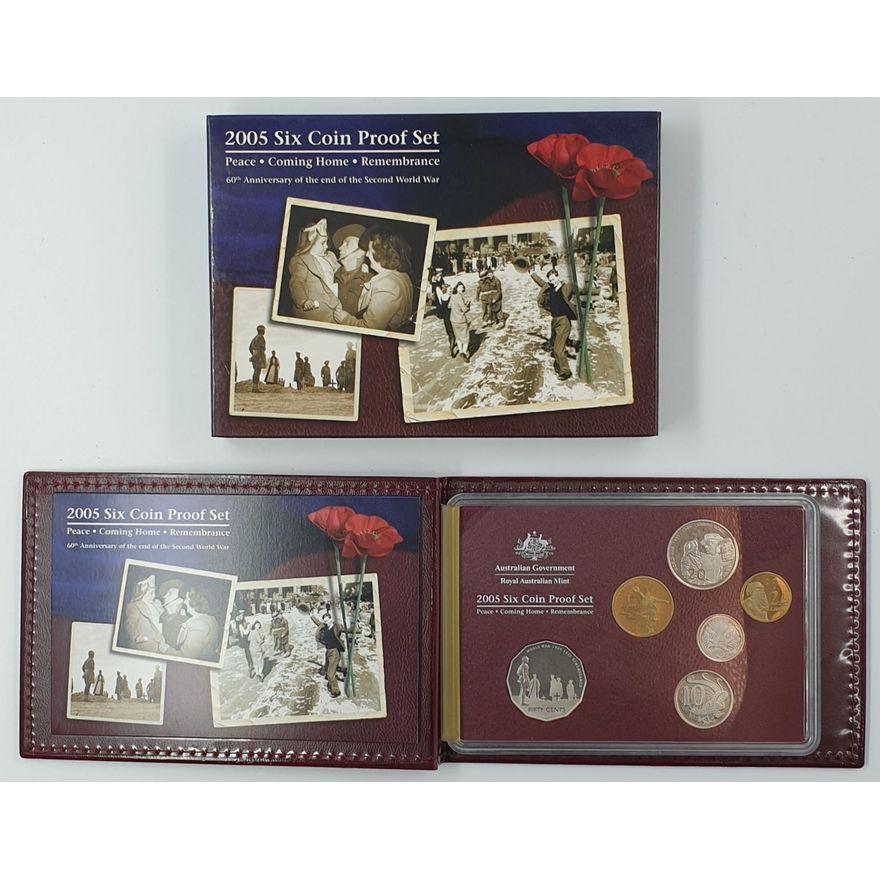 End of WWII Proof Coin Set - 2005