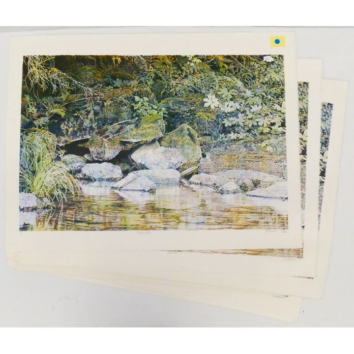 7pc Mike Pease ''Autumn Pool'' Prints & Test Prints.