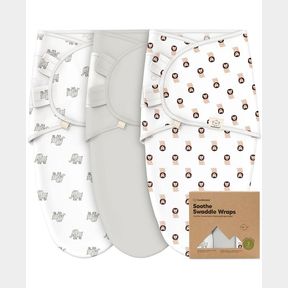 ONE SIZE KEABABIES 3PK SOOTHE BABY SWADDLE, BABY SWADDLE SLEEP SACKS, NEWBORN, INFANT SWADDLE SACK - GRAY - ONE SIZE