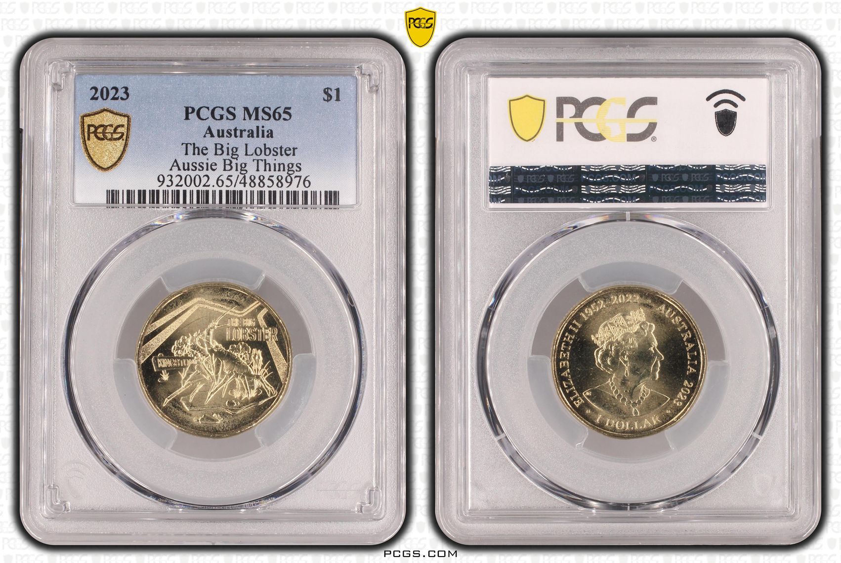 302 · The Big Lobster Aussie Big Things , One Dollar, 2023, PCGS MS65