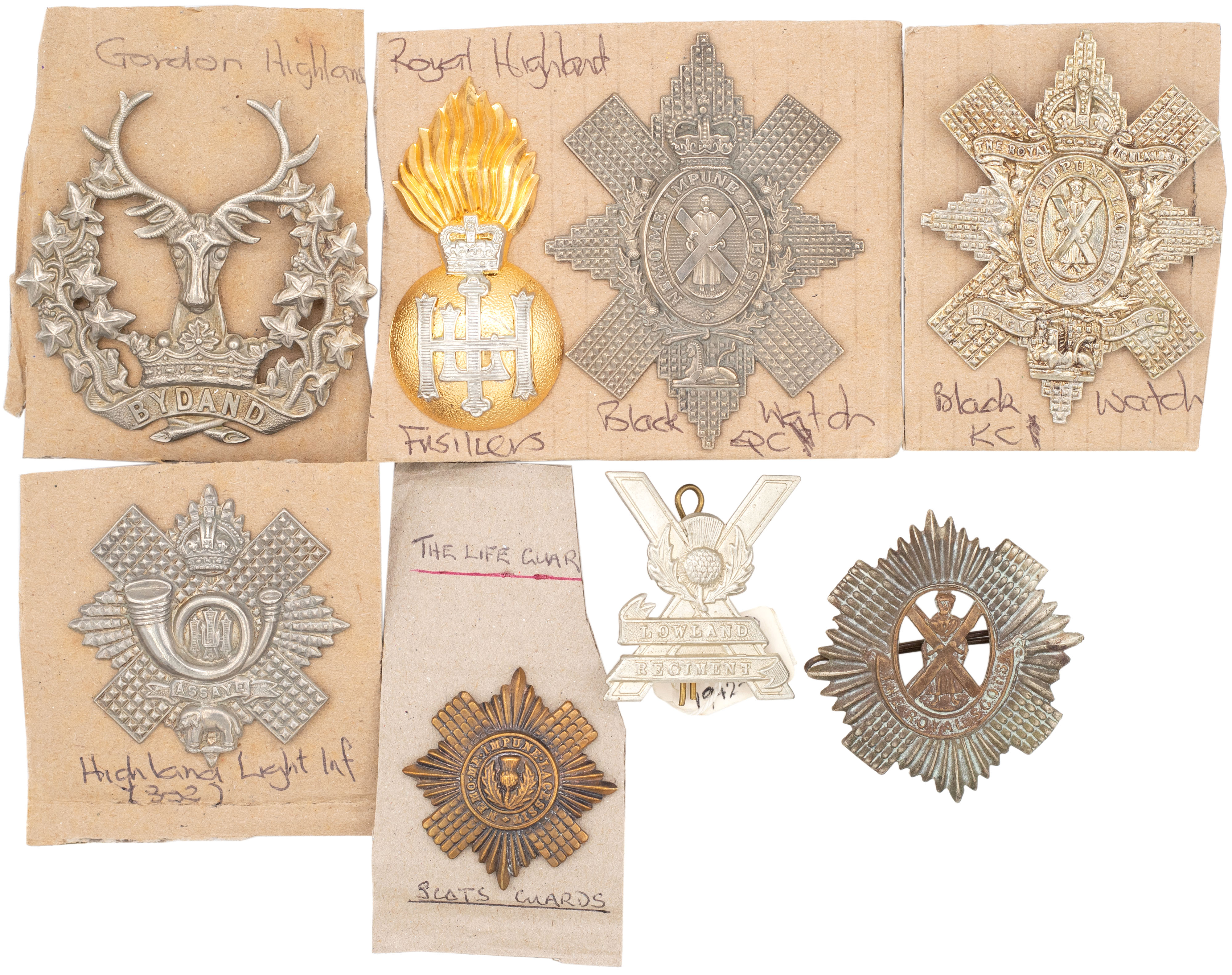 Scotland, Scottish Regimental Badges, 1914 - 1960, VGC