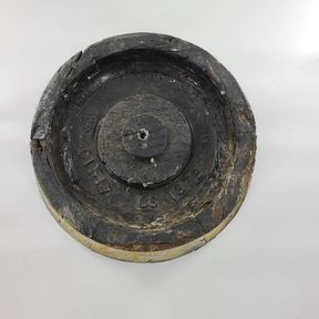 Early 20th Century Wooden Train Wheel Foundry Casting Mold