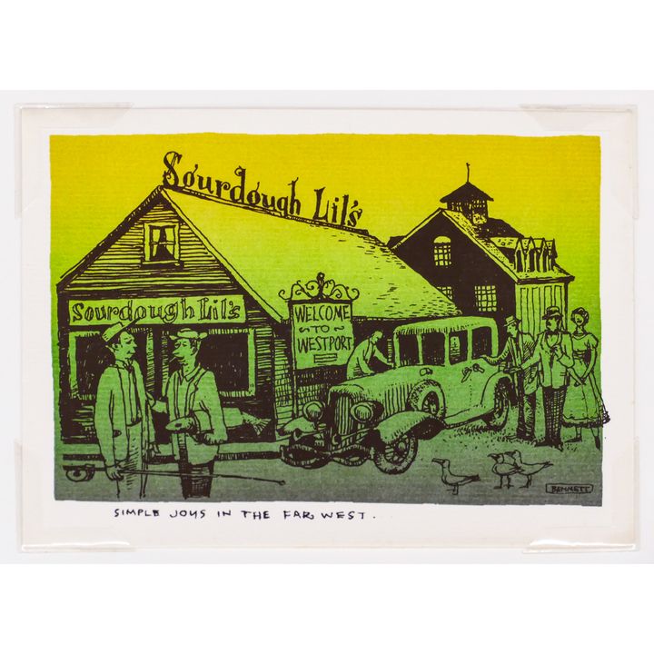 Elton Bennett ''Simple Joys in the Far West'' Signed Serigraph Sheet 5''x6.25''