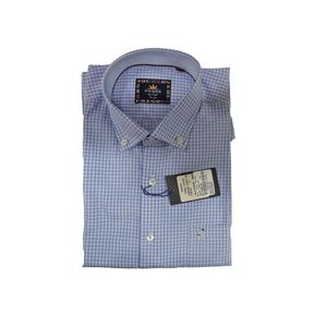 PAGES CHECK SHIRT SHIRT SLEEVE P/BLUE SIZE L - 75821/084