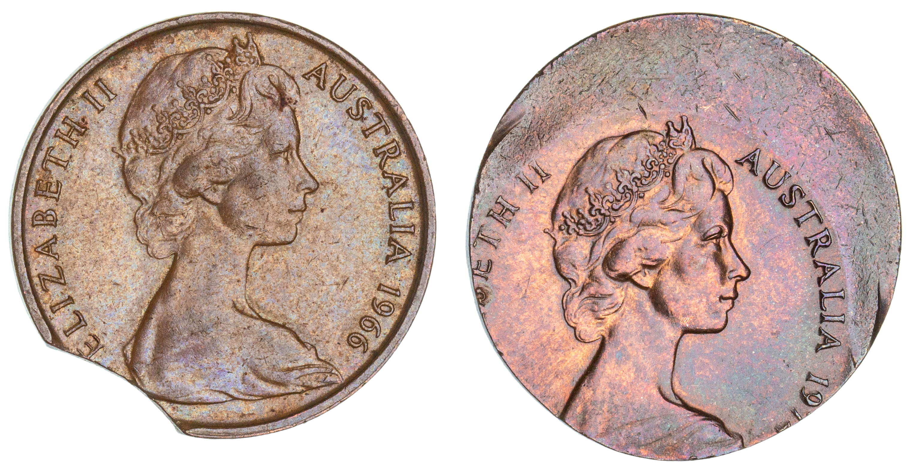 Elizabeth II, Two Cents EF - UNC