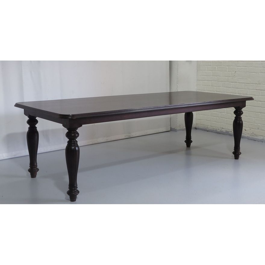 LARGE MAHOGANY DINING TABLE