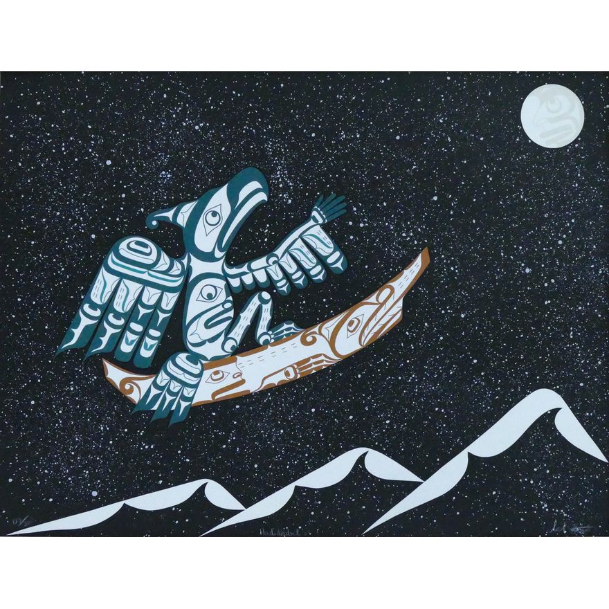 Calvin Hunt ''Hadidadul '07'' (Reaching for the Stars) S/N Lithograph
