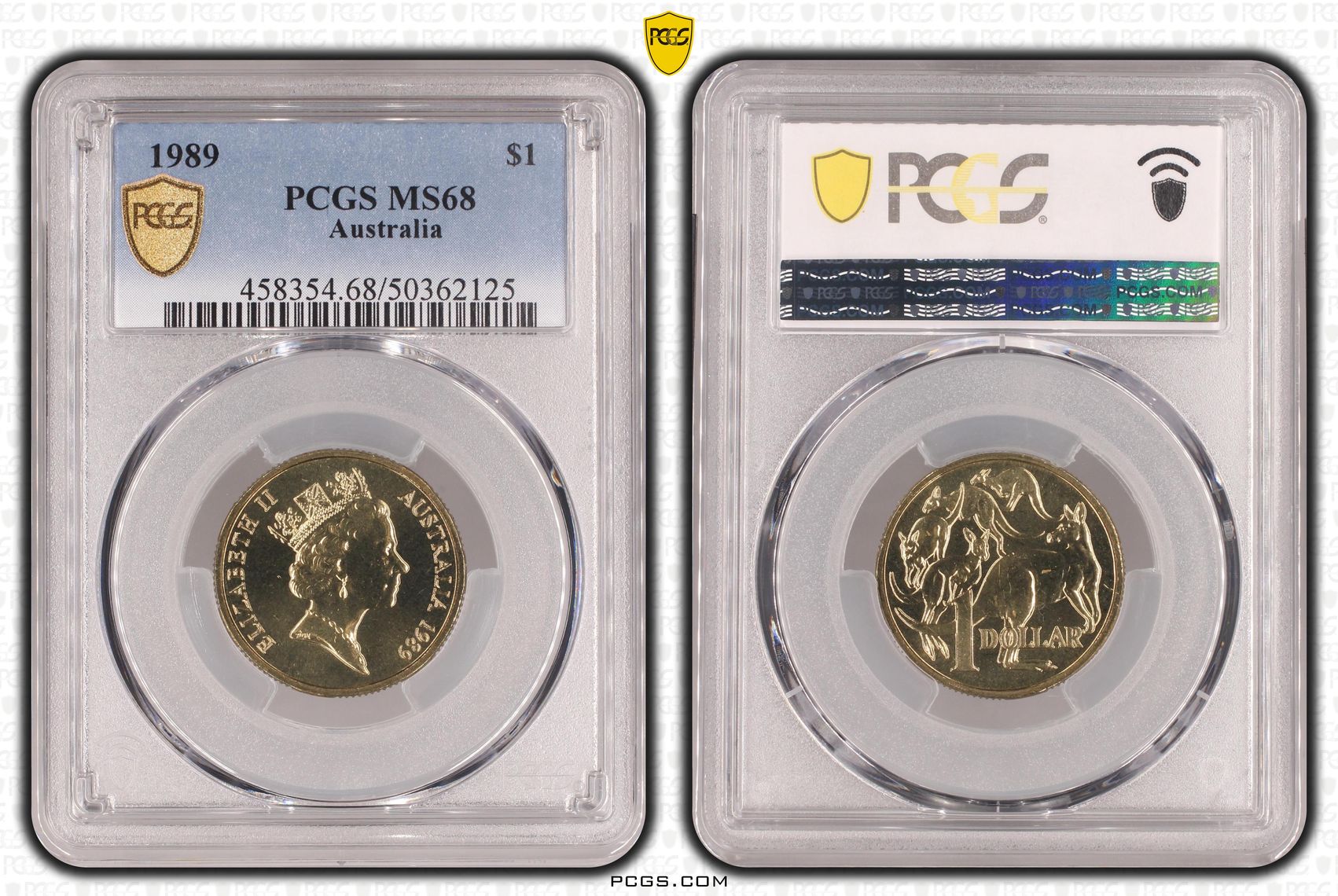POP 7/0, One Dollar, 1989, PCGS MS68