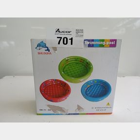 3 RING INFLATABLE PADDLING POOL CHILDREN KIDS SWIMMING POOL 150 CM - RINGPOOLBLUE