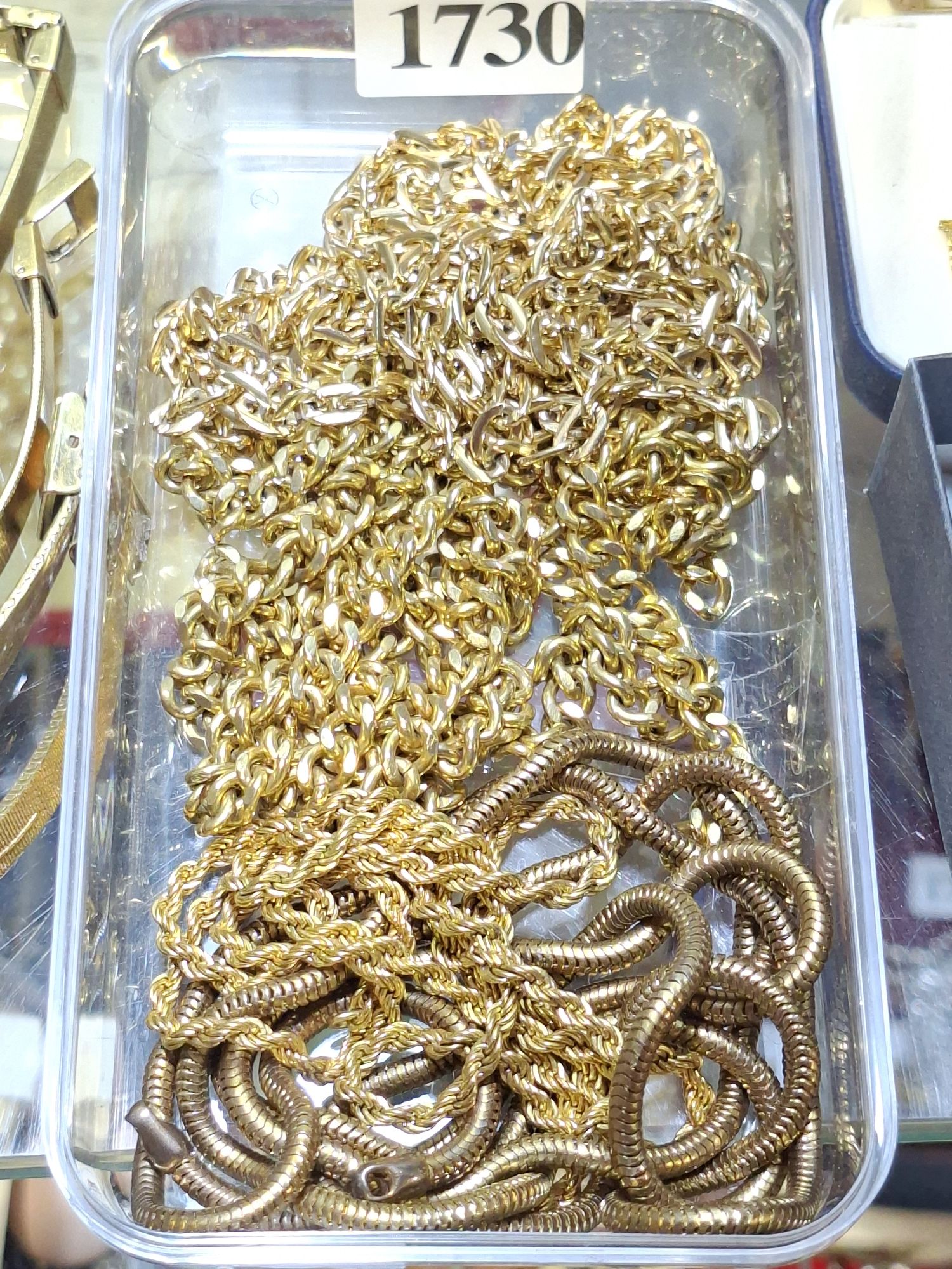 Four Various Gilt Chains