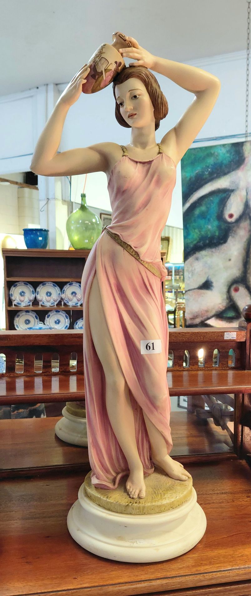 61 · LARGE RESIN LADY STATUE