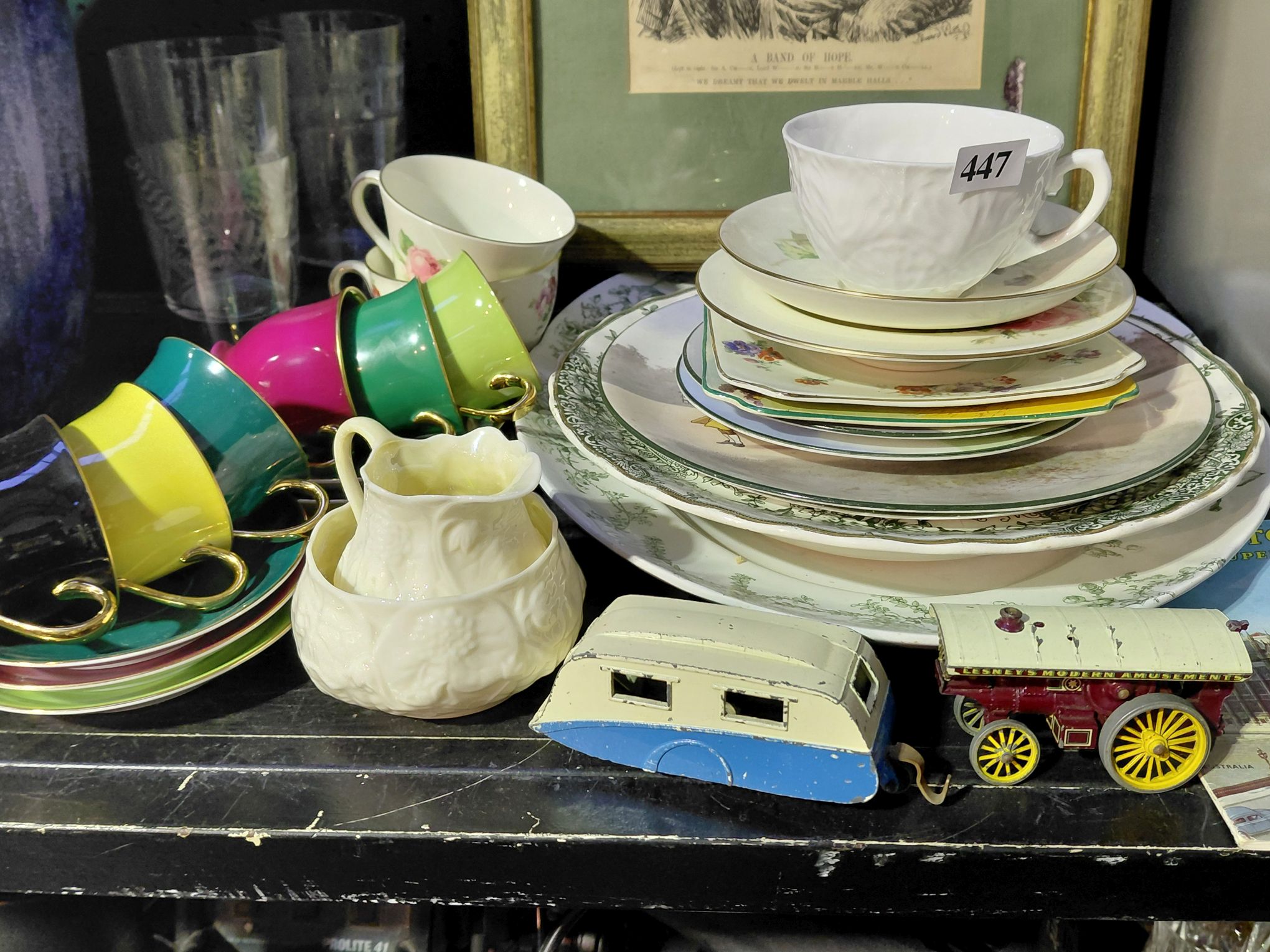 447 · GROUP OF ENGLISH CERAMICS ETC