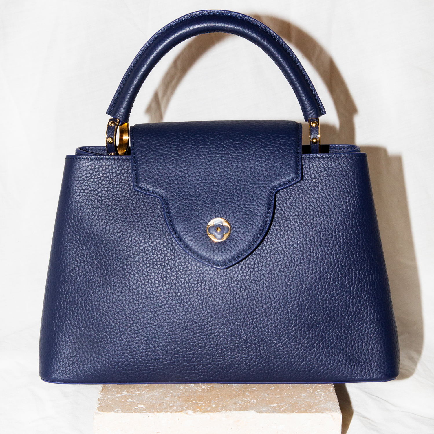Louis Vuitton Capucines MM Handbag with Mother-of-Pearl Inlay