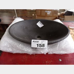 BLACK CONCRETE OVAL BASIN 50X35X15 HIGH STRENGTH CHIP RESISTANT SEALED