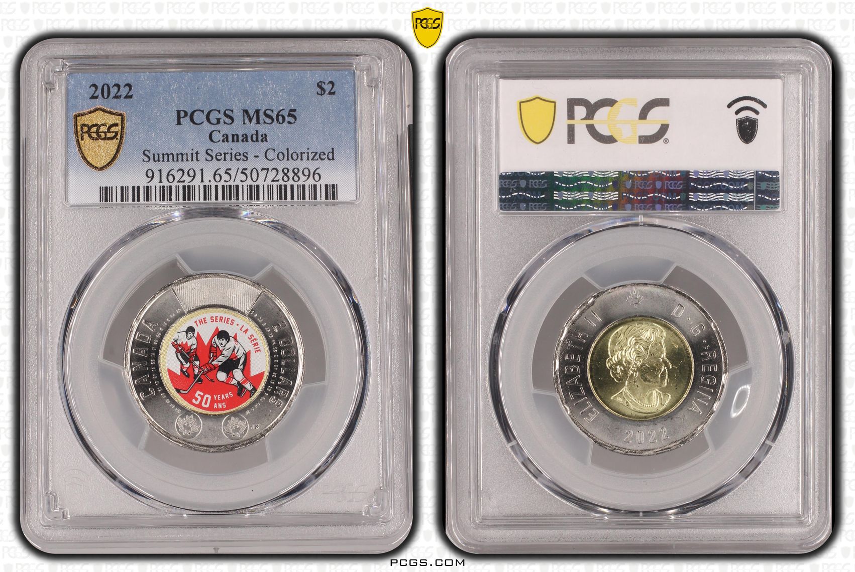 Canada, Summit Series - Colorized , Two Dollar, 2022, PCGS MS65
