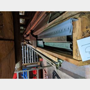 12 ft. wooden box square tubing and misc steer