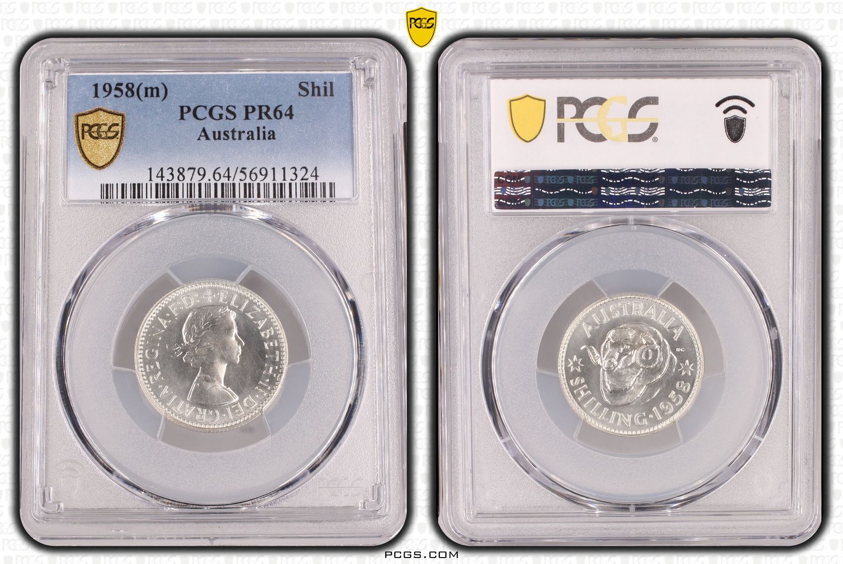 170 · Shilling, 1958(m), PCGS PR64