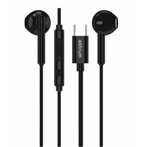 Astrum USB-C Stereo DAC In-Ear Earphones with In-line Mic EB500 Black|