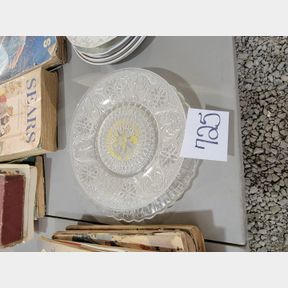 1949 Mound Ridge Anniversary plate and other platters