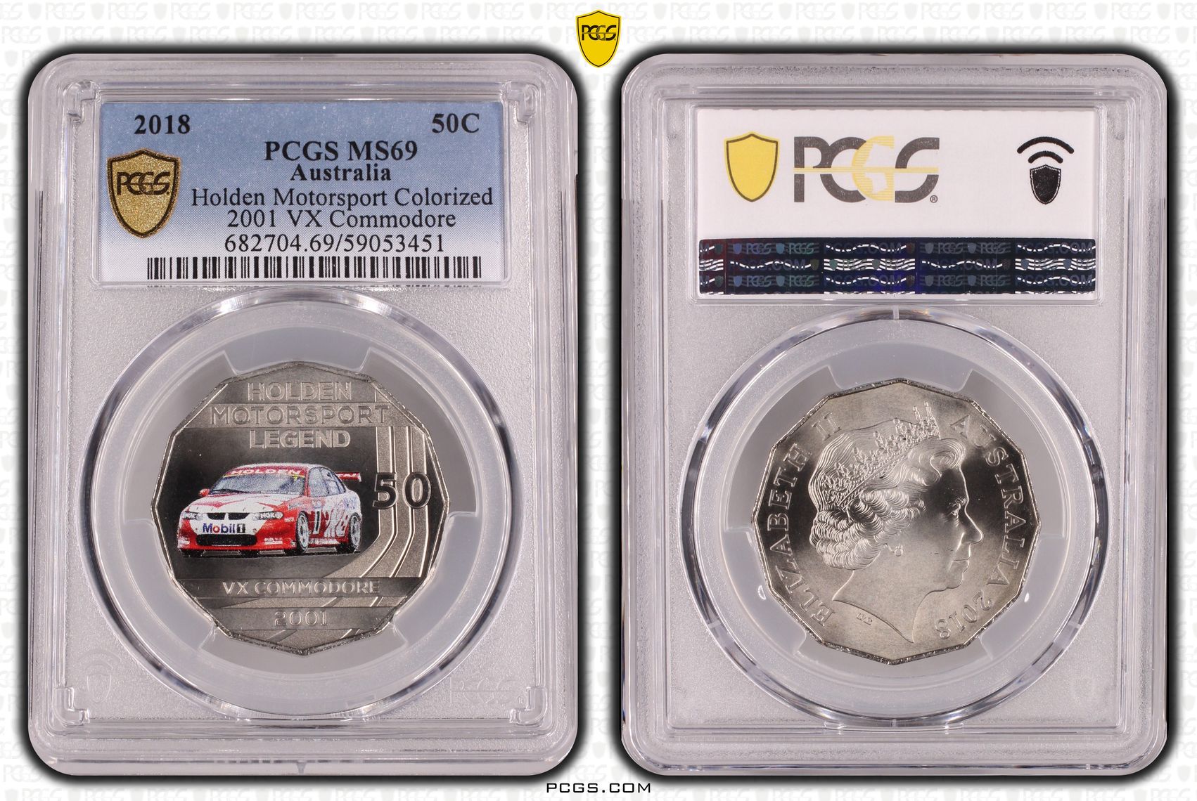 Holden Motorsport Colorized - 2001 VX Commodore, Fifty Cent, 2018, PCGS MS69