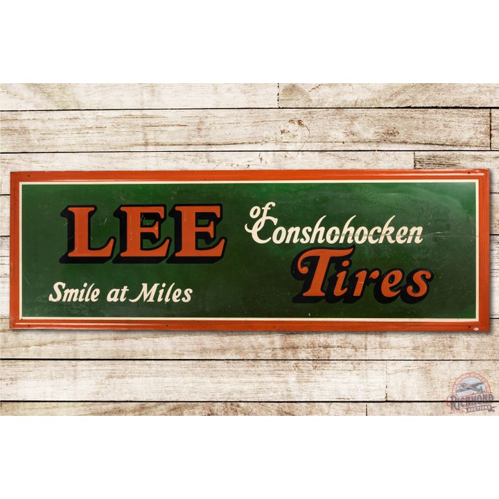 6' Lee of Conshohocken Tires Tin Sign TAC 7.5