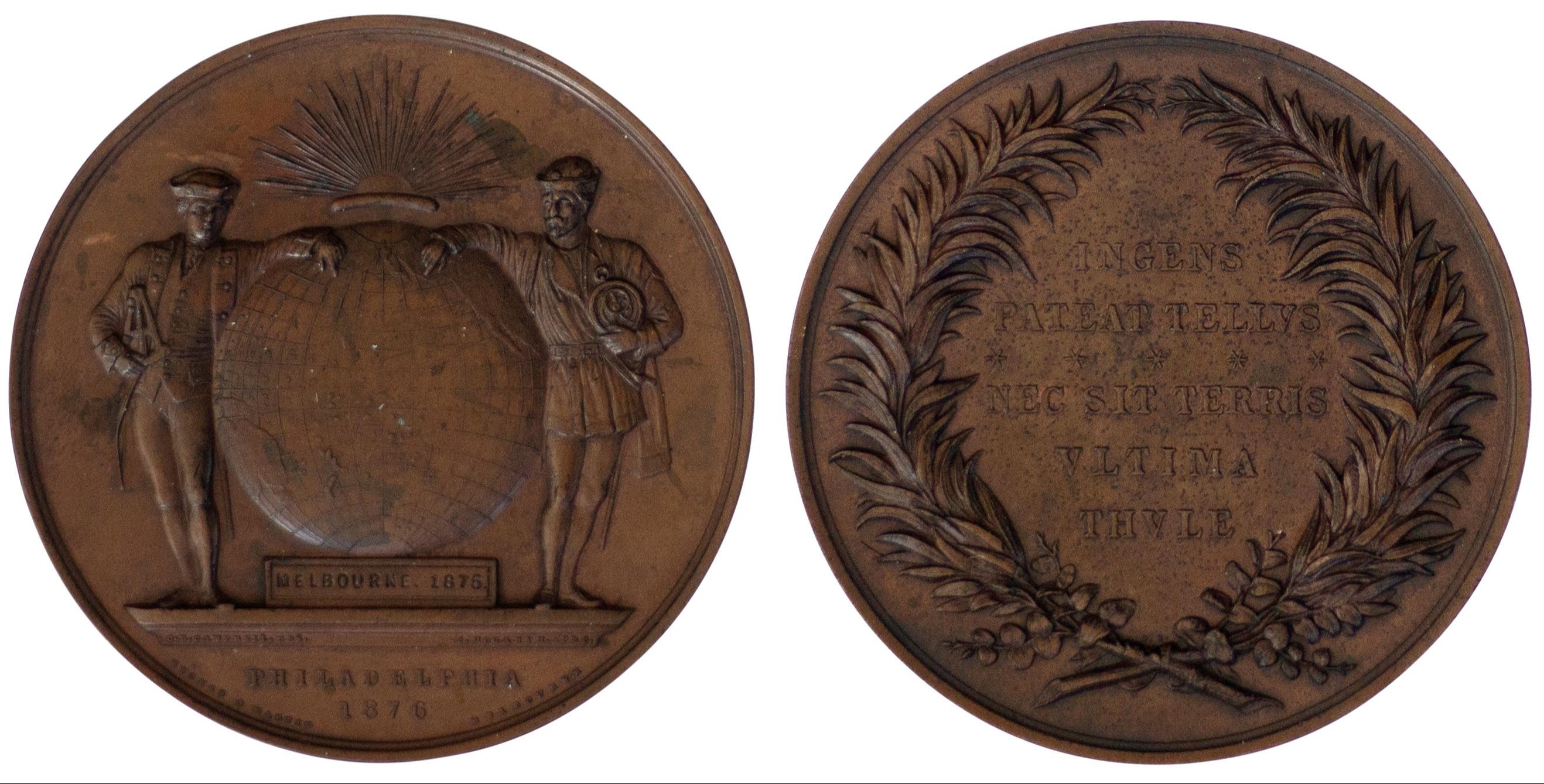 Melbourne Exhibition Medal, 1875 - 76, gEF