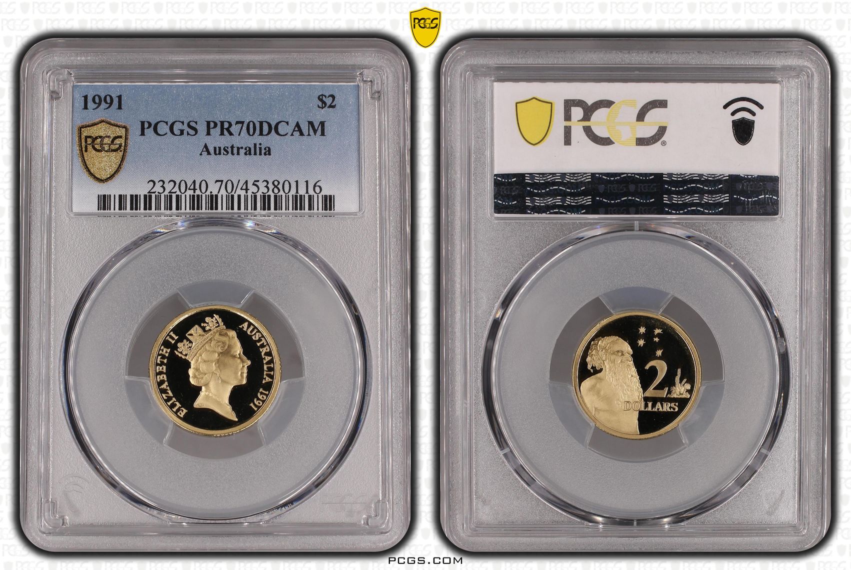 Elizabeth II, Two Dollars, 1991, PCGS PR 70DCAM