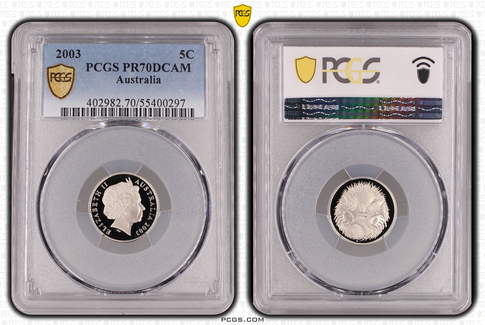 Five Cent, 2003, PCGS PR70DCAM
