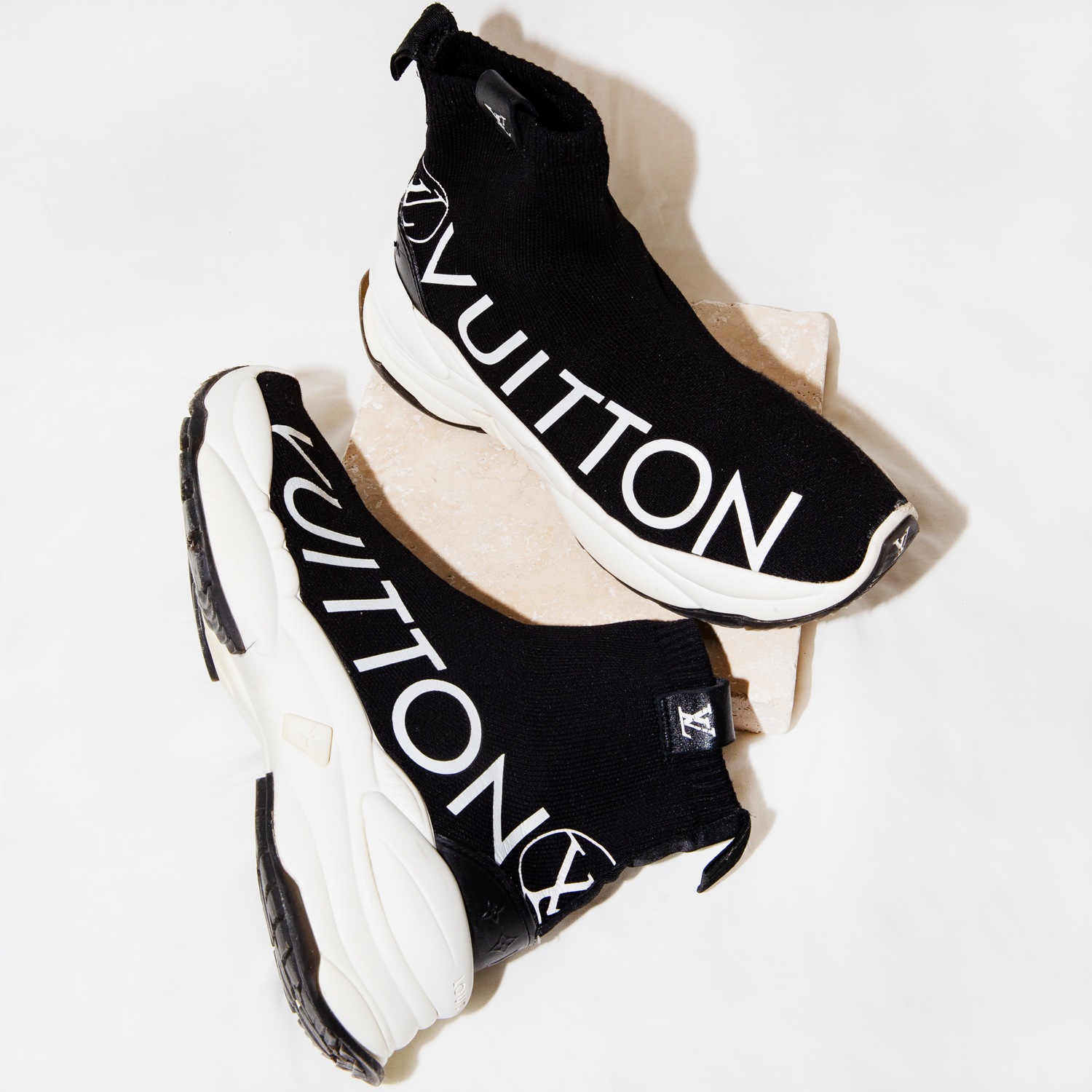 Louis Vuitton Printed Sock Sneakers Size 37