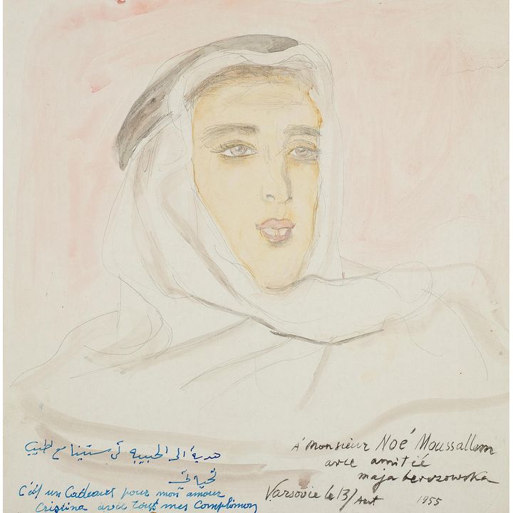 Maja Berezowska | Portret Libańczyka, 1955 r.