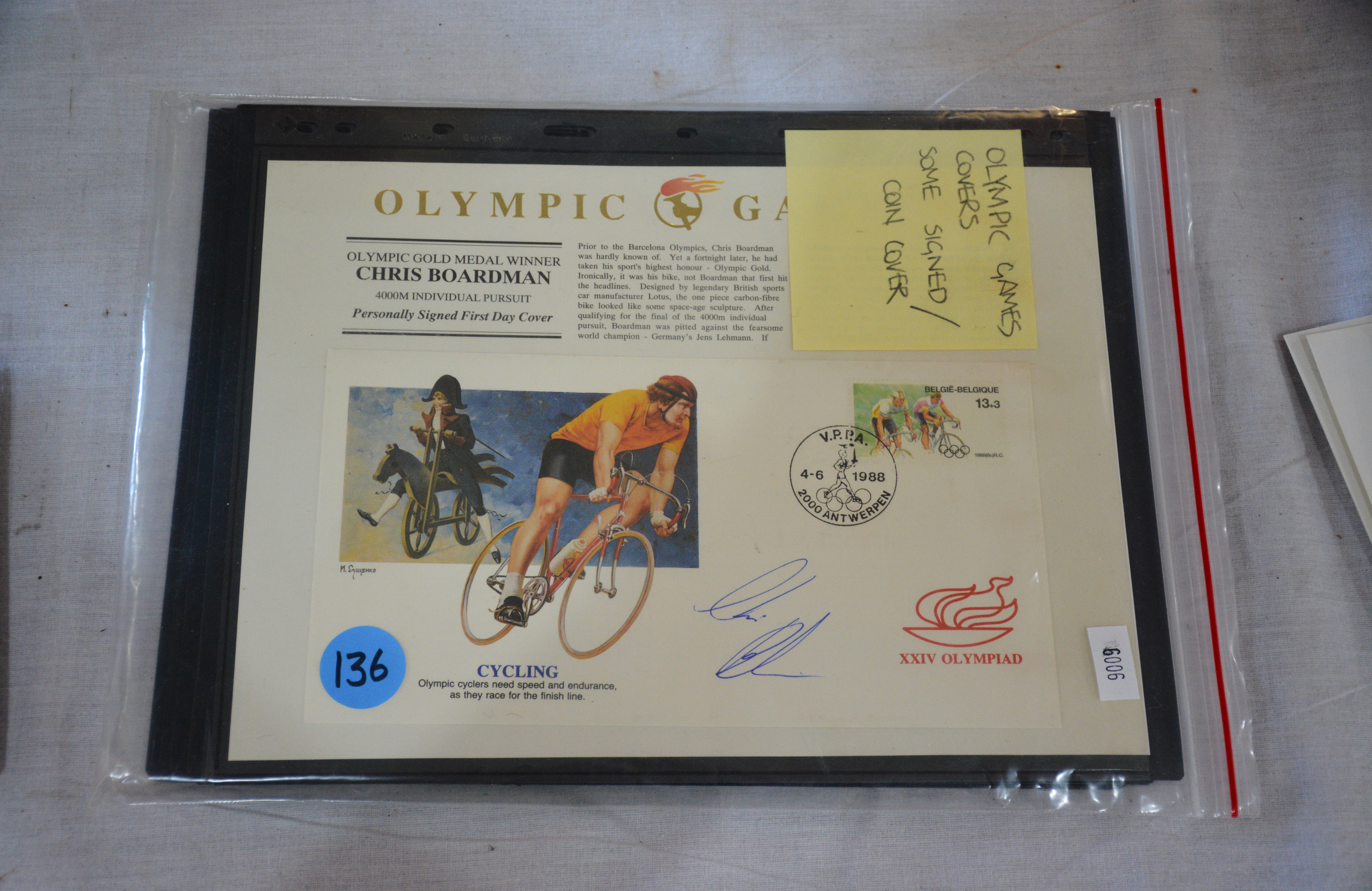 Olympic Games Covers, Some Signed, Coin Cover — sold at auction in New Zealand for $10