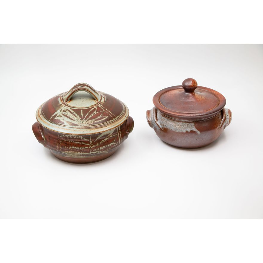 Lawrence Ewing and Peter Stichbury - Two small casserole dishes