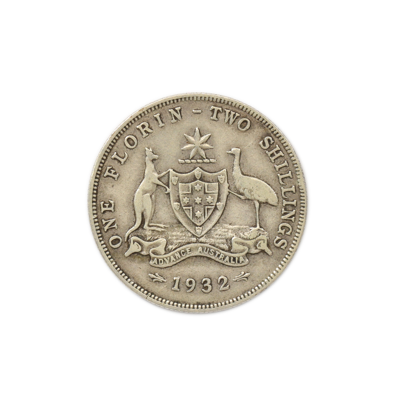 1053. · George V, Florin, 1932, aFine