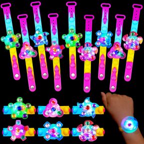 25 PACK HALLOWEEN PARTY FAVORS GIFTS FOR KIDS, LIGHT UP BRACELETS HALLOWEEN GOODIE BAG STUFFERS HALLOWEEN TREATS FOR KIDS, HALLOWE