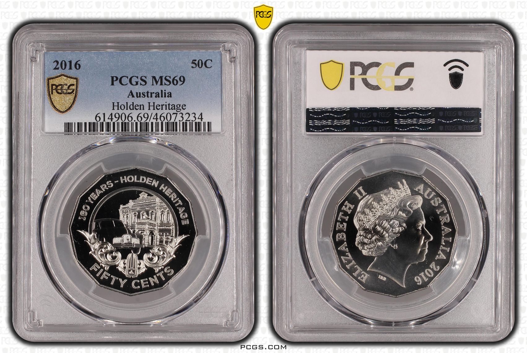 2016 Australia Fifty Cent, 50c Holden Heritage PCGS - MS69 -234