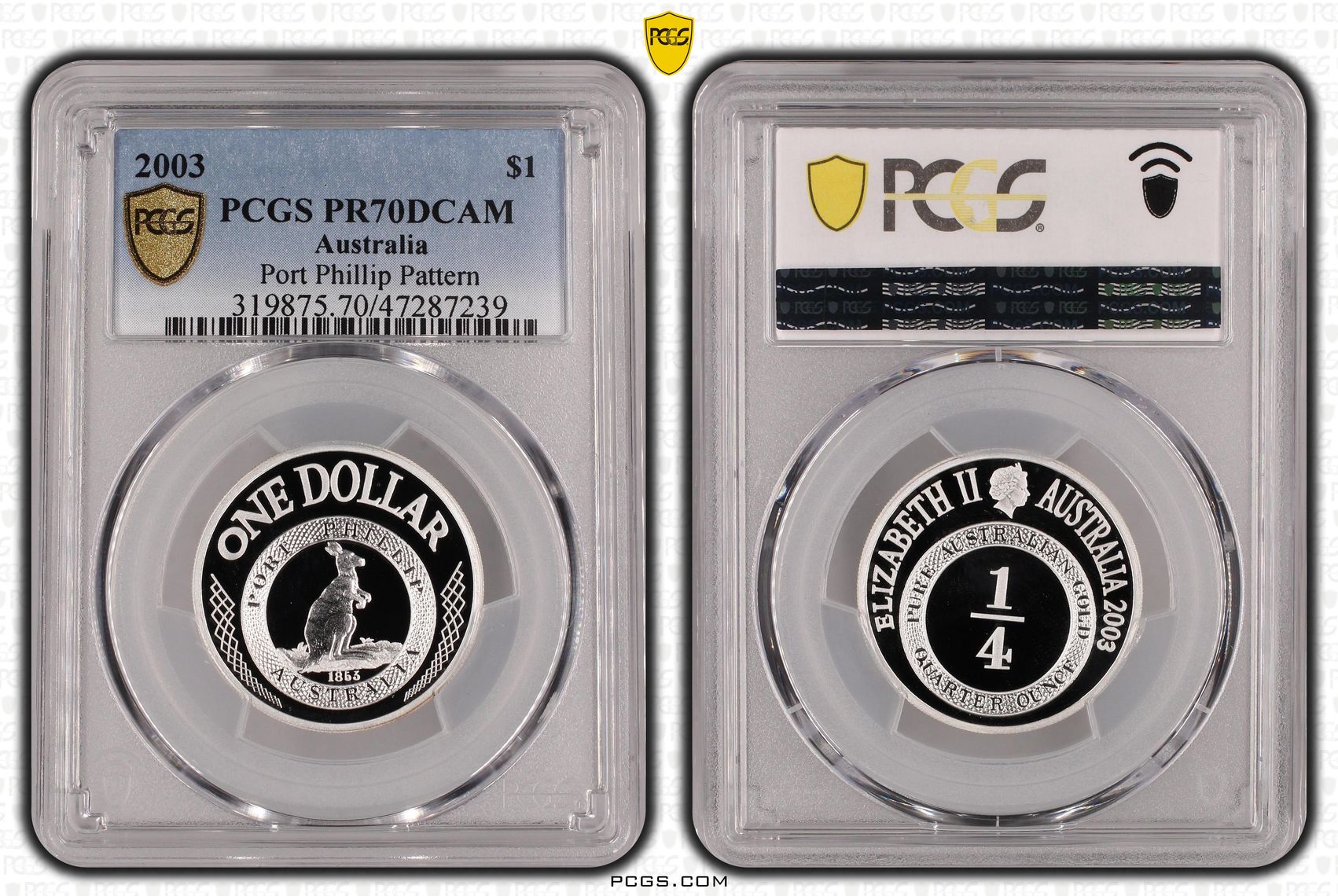 Elizabeth II, Port Phillip Pattern, One Dollar, 2003, PCGS PR70DCAM