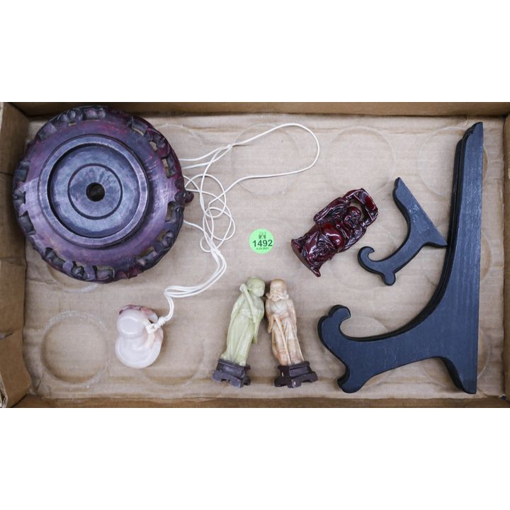 Box Chinese Soapstone Carvings Etc