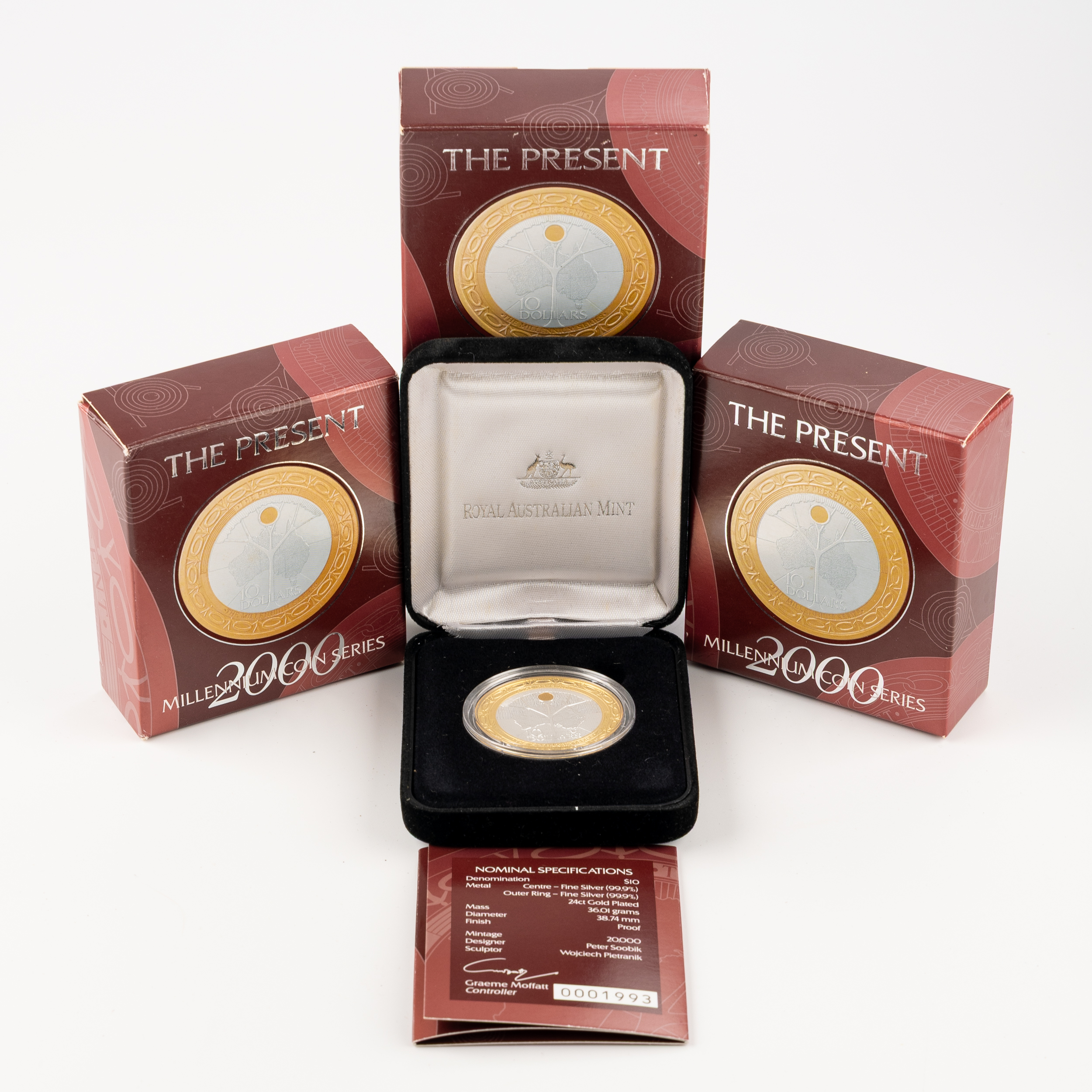 Elizabeth II, RAM - Millennium Coin Series, The Present, Ten Dollars, 2000, PCGS FDC
