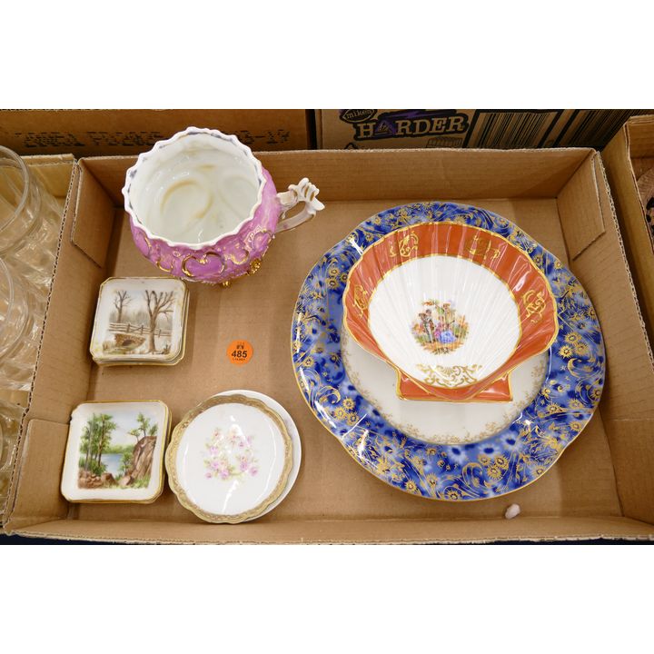 Box Antique Limoges Dish Etc
