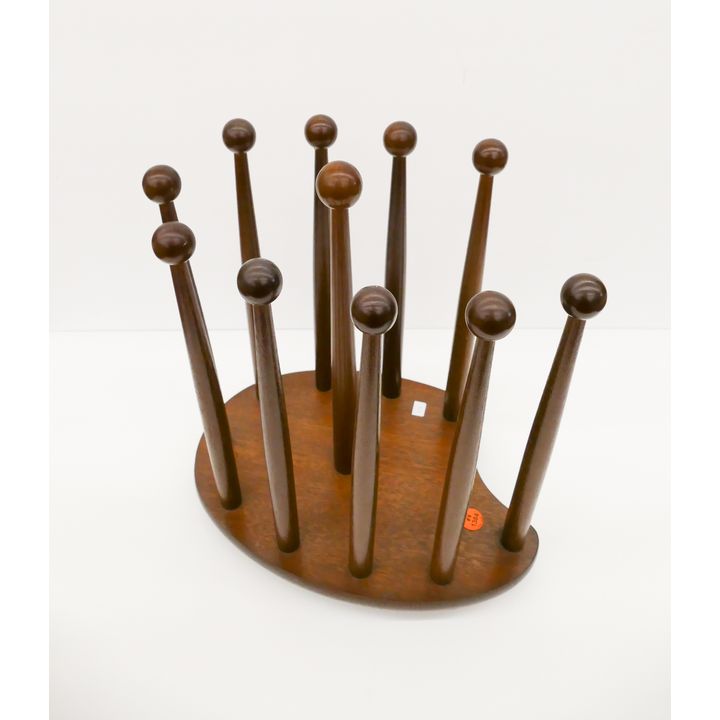 Midcentury Palette Shaped Magazine Rack- 14x12''