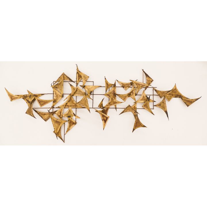 Ross Bendixon MCM Metal Wall Sculpture- 23x53''