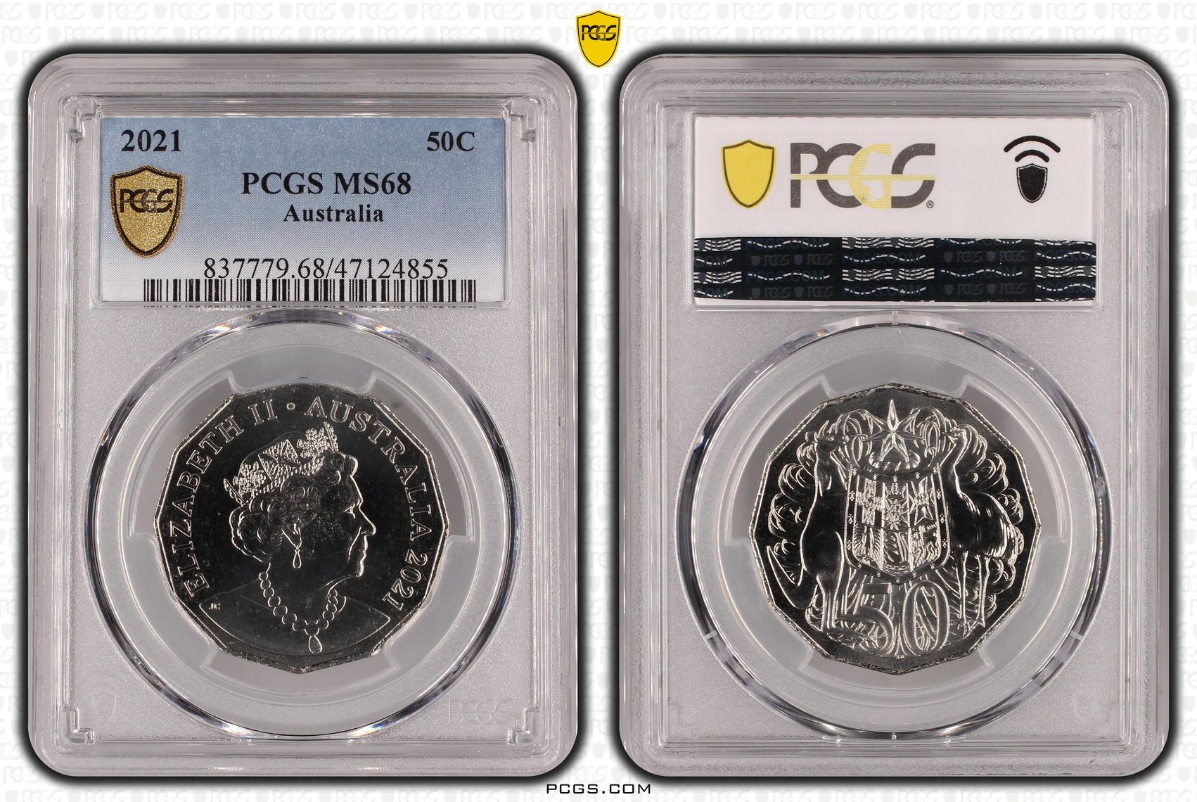 , Fifty Cent, 2021, PCGS MS68