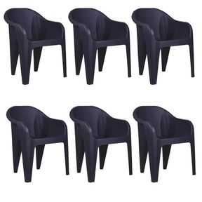 Heavy Duty Jumbo Outdoor Chair Black (Set of 4) Jumbo Outdoor Chair(Set Of 6) |