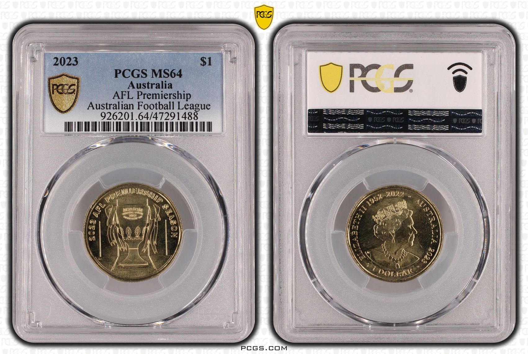 AFL- AFL Premiership, One Dollar, 2023, PCGS MS 64