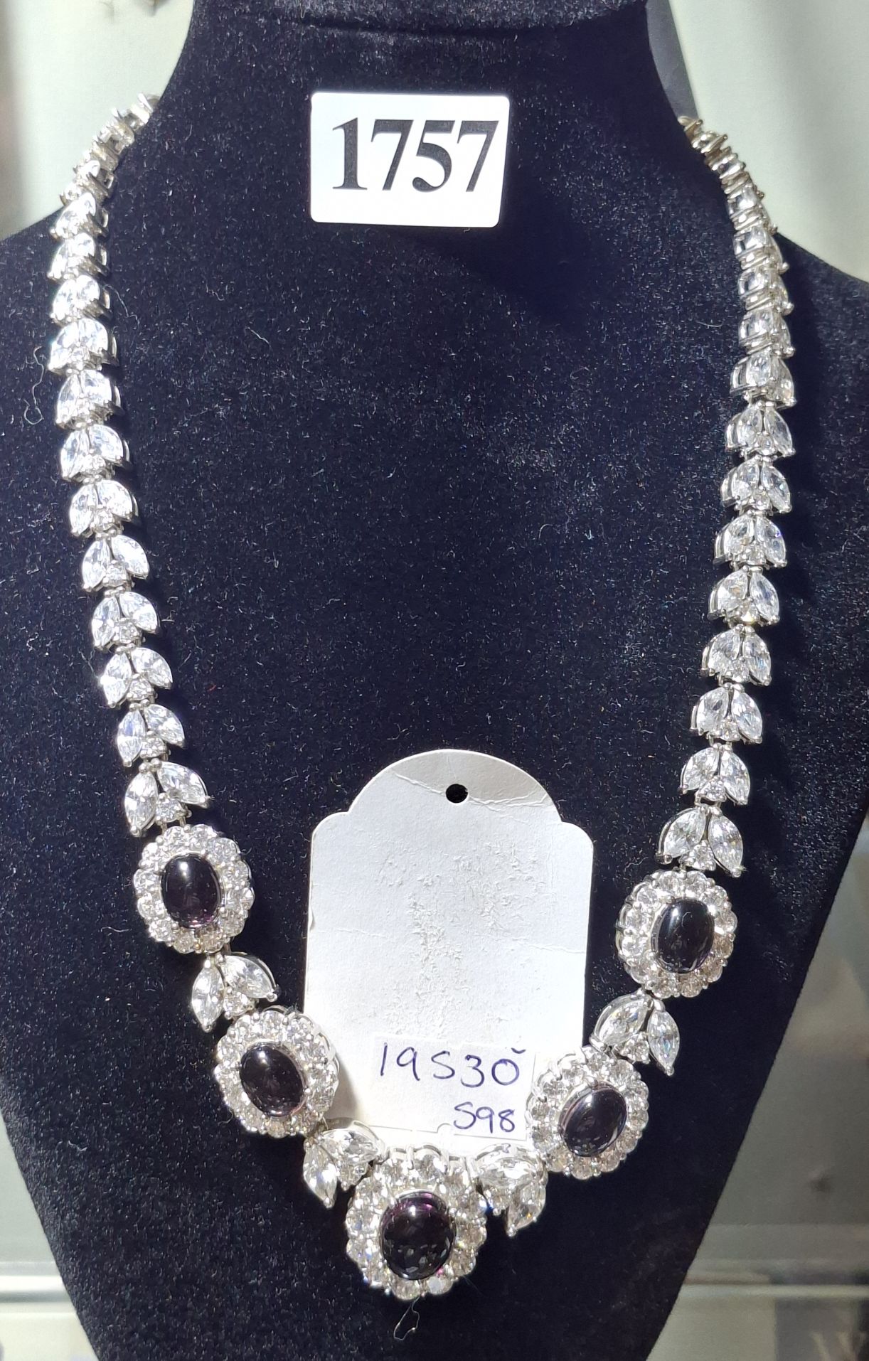 Sterling Silver And Orchid Pink Necklace