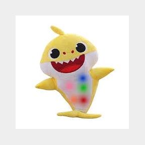 Baby Shark Soft Singing Light Up Plush Toy - Yellow - Sings and Lights Up -51727/2423 Bar 9902057348917 B2 (S9)