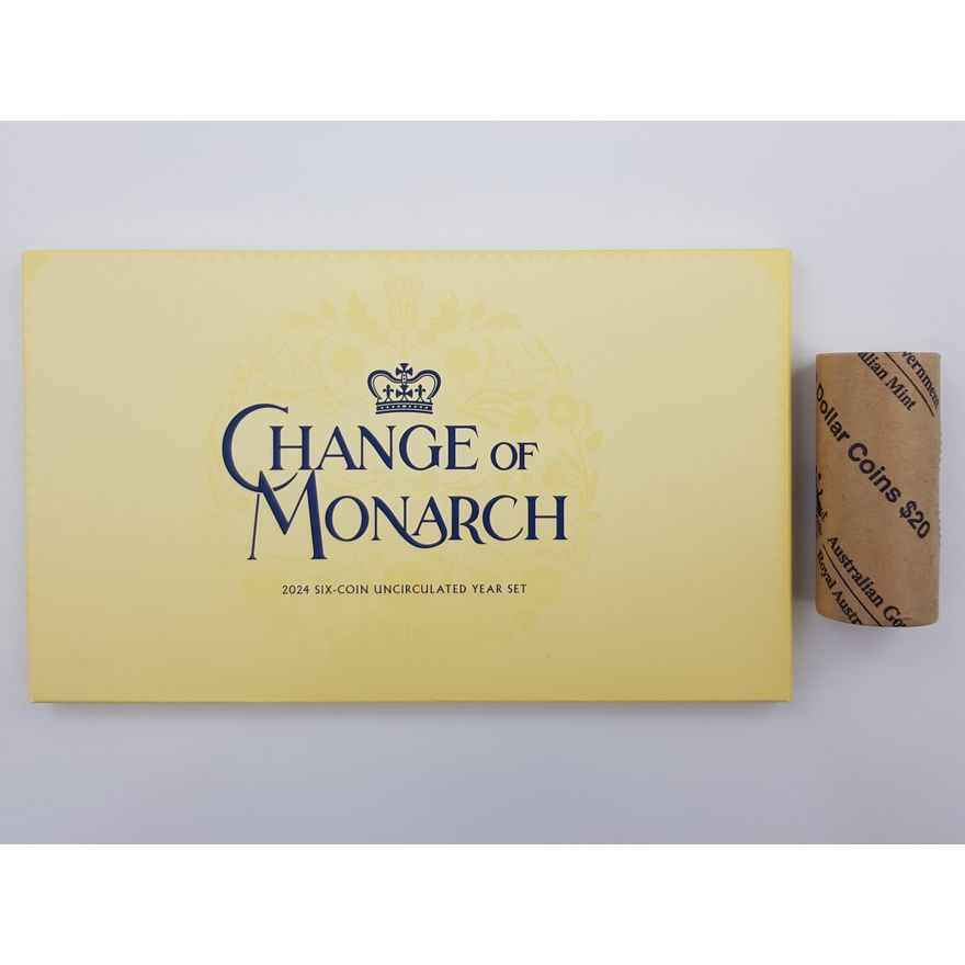 Change of Monarch Unc. Set & Charles III Coin Roll