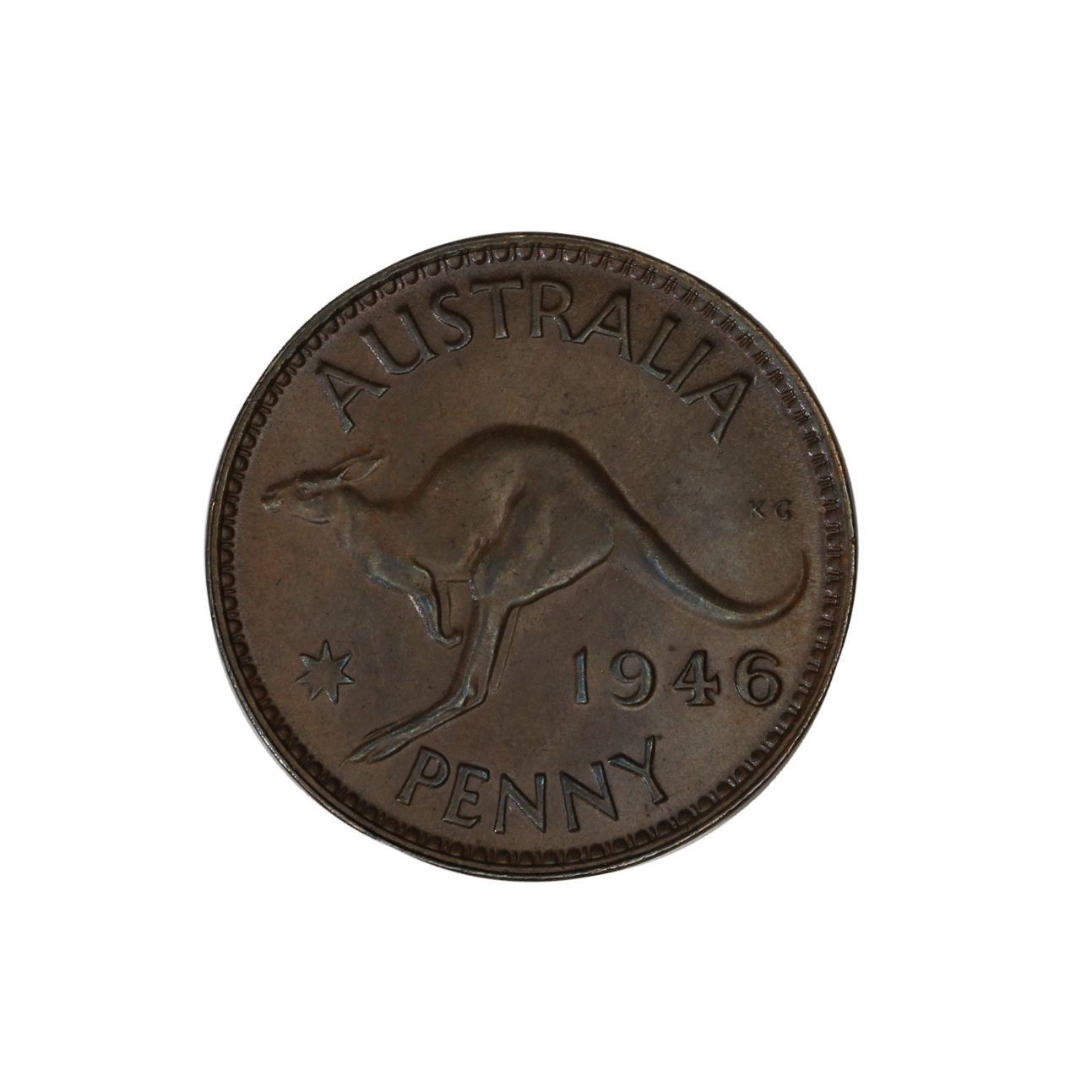 940. · George VI, Penny, 1946, UNC