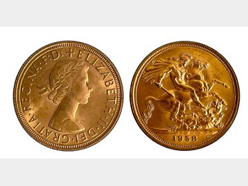 1958 ELIZABETH II PRE-DECIMAL GOLD SOVEREIGN